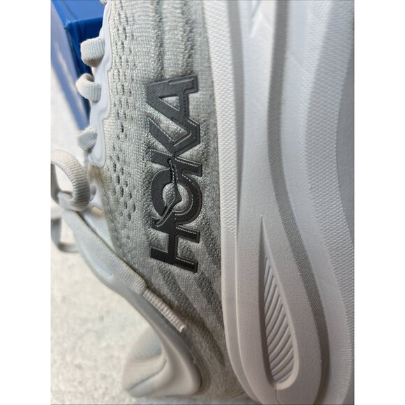 Hoka One One HOKA Bondi 9 Stardust Silver White Women 9.5 B Excellent Condition - Picture 9 of 14